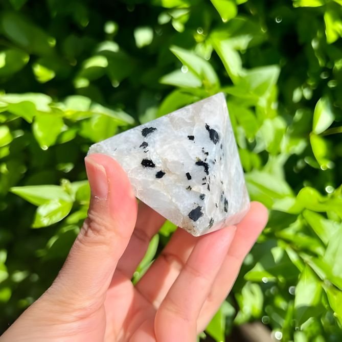 Rainbow Moonstone Pyramid